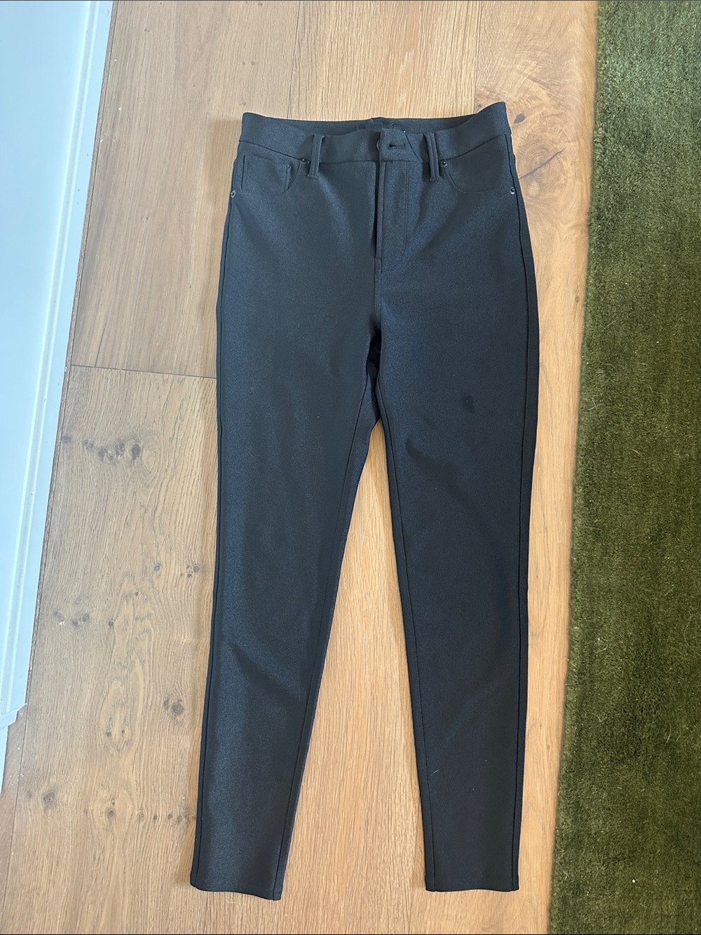Good American Black Skinny Ponte Pants
